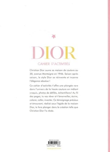 dior cahier d'activités|Cahier d'activités Dior : Anne.